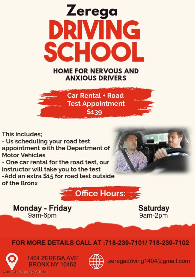 Car Rental & Road Test Appointment