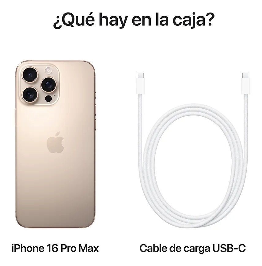 Apple iPhone 16 Pro Max 256 GB – Titanio del Desierto