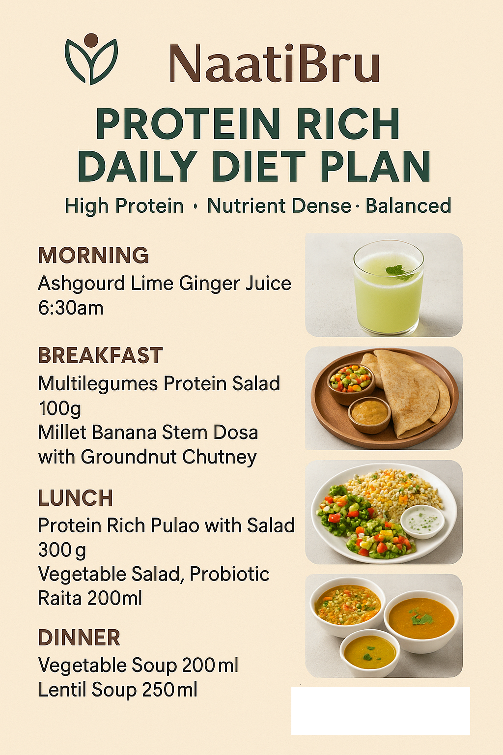 Breakfast, Lunch, Dinner Combo & Mobility