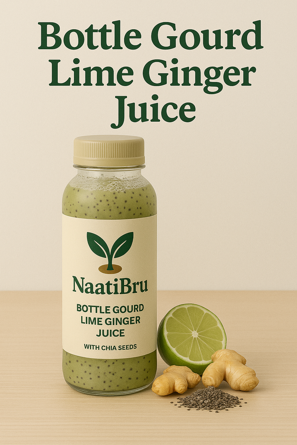 Bottle Gourd Lime Ginger Juice with Chia seeds - Subscription