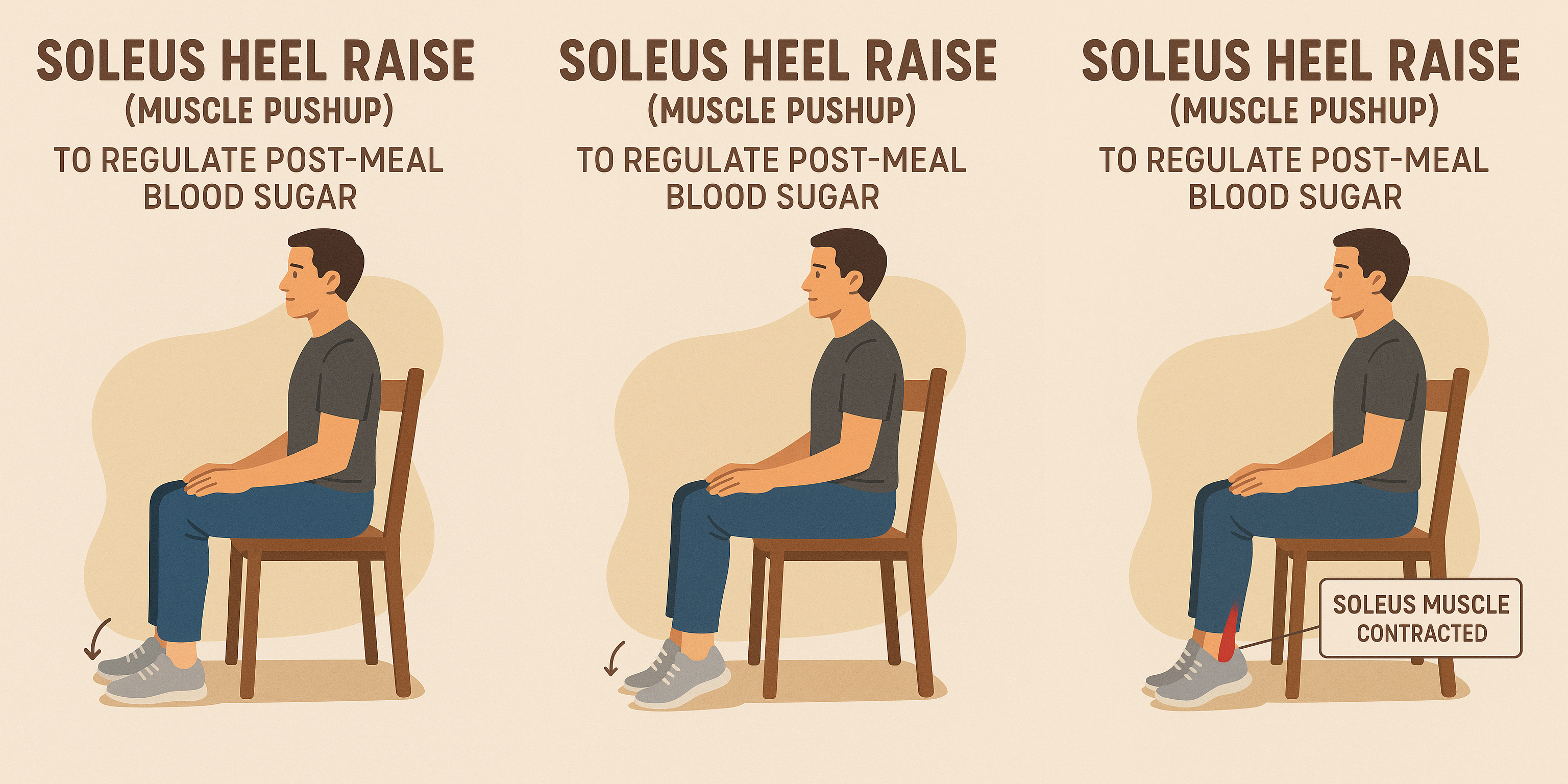 Soleus Heel Raise - Post meal mobility