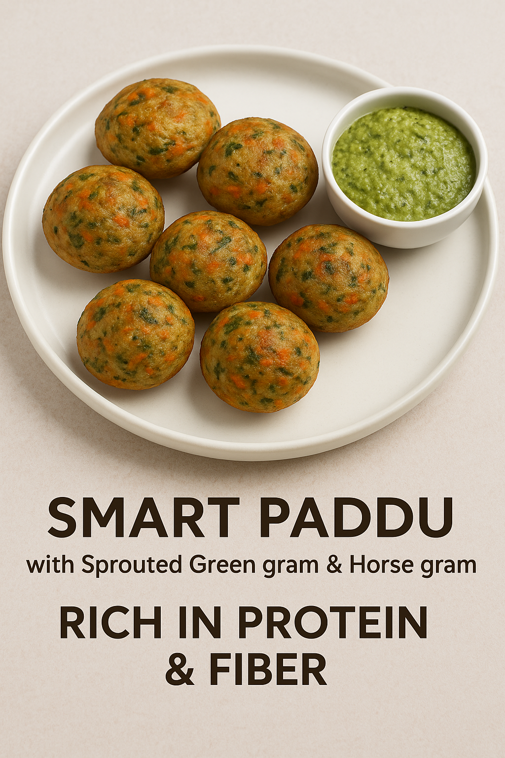 Smart Paddu (Pack of 6) with Chutney