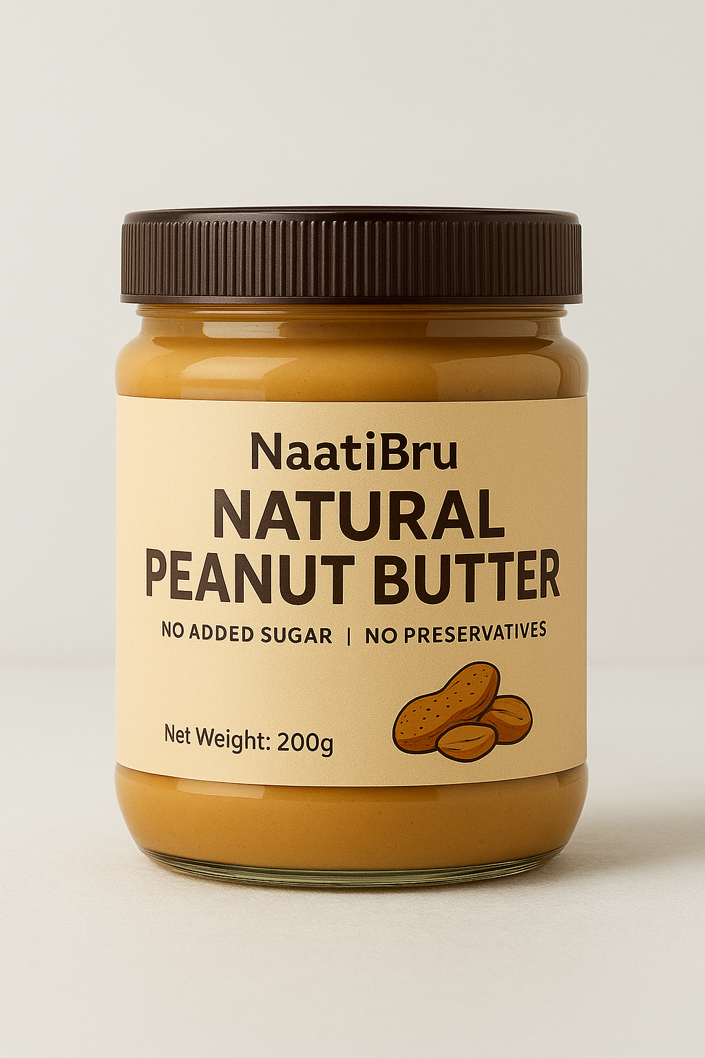 NaatiBru Natural Peanut Butter