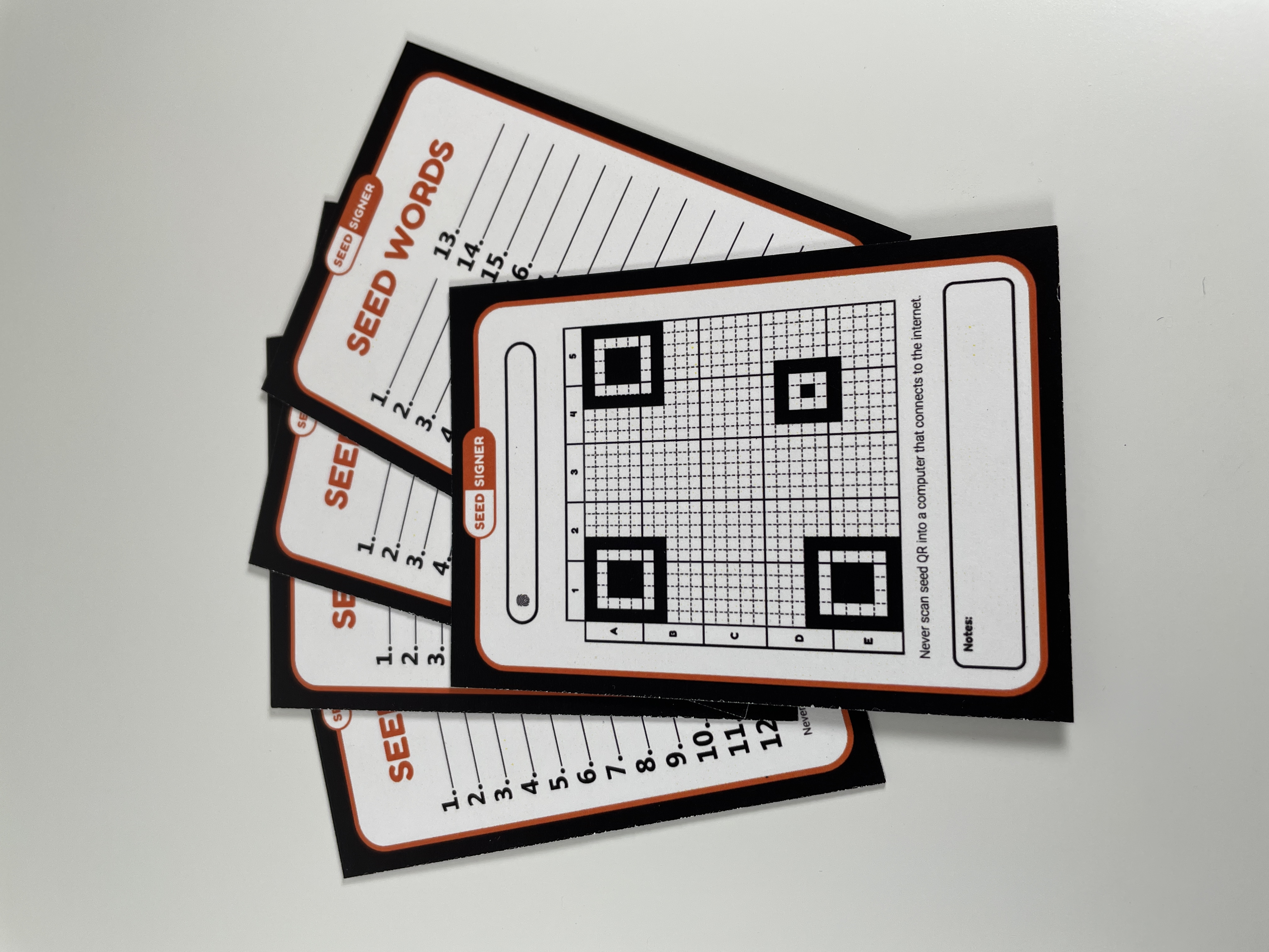 SeedQR Cards