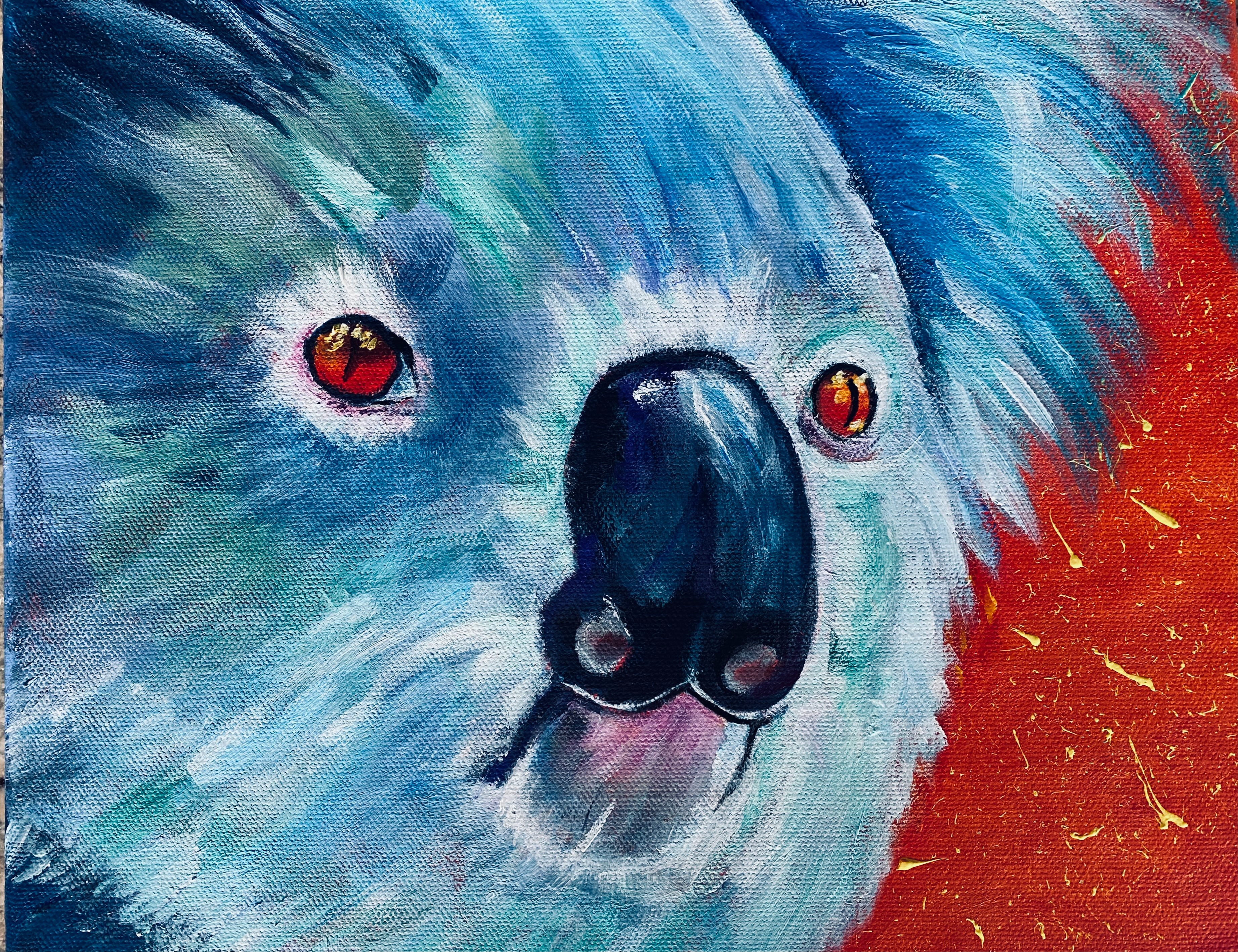 Abstract painting of Koala