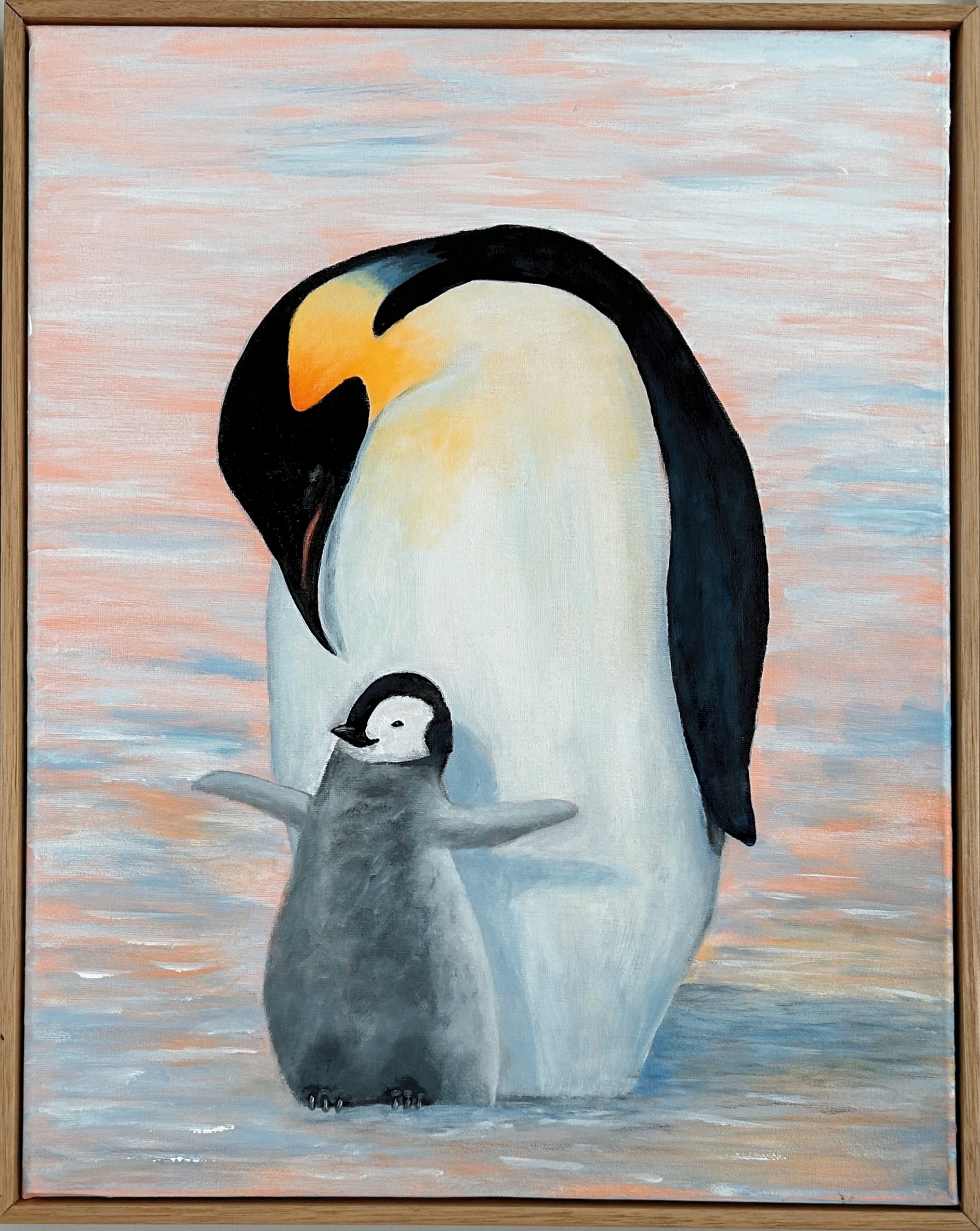 Penguin Family Painting 