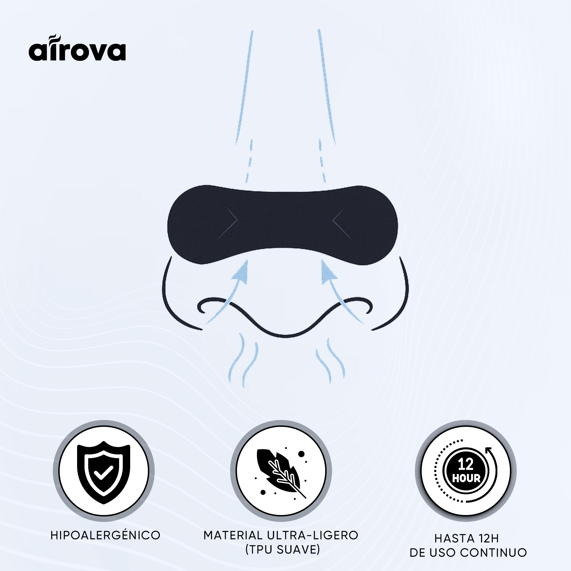 Airova Tiras Nasales Respira+ 