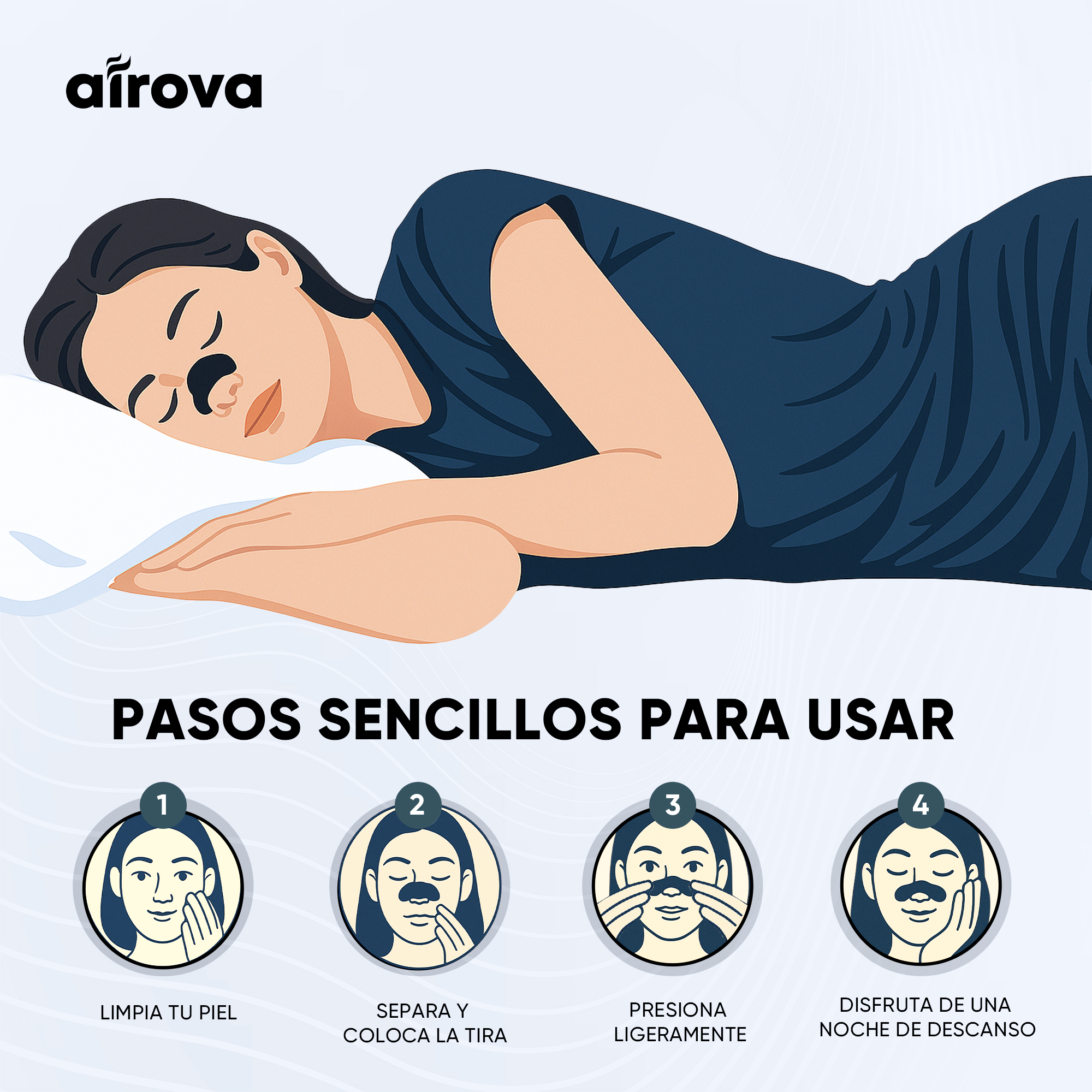 Airova Tiras Nasales Respira+ 