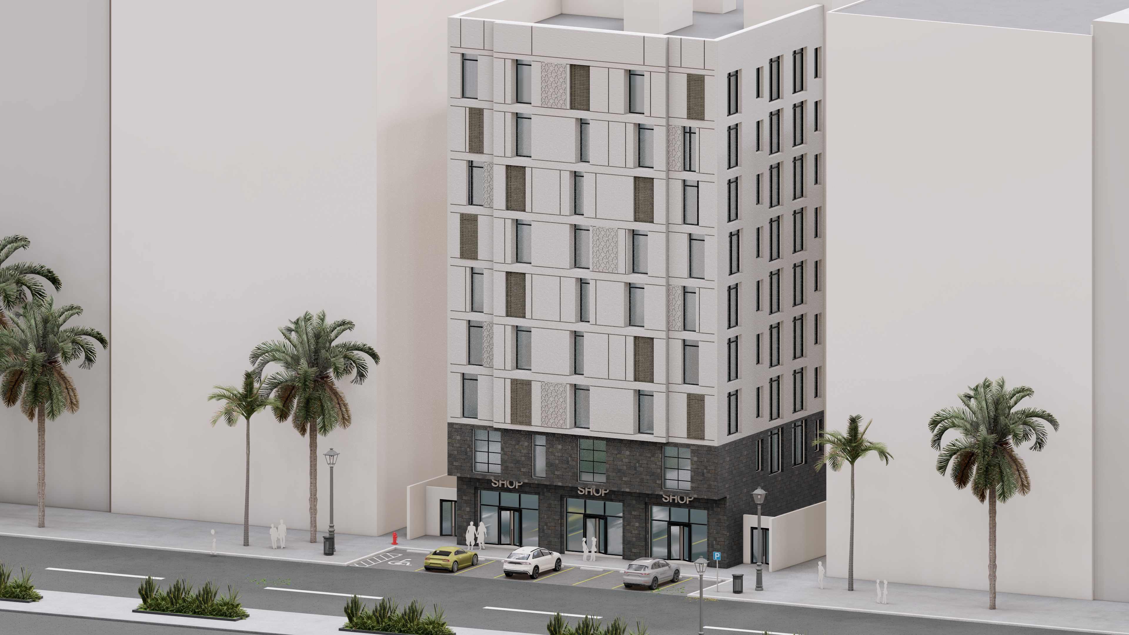 مبنى 8 أدوار | تجاري سكني