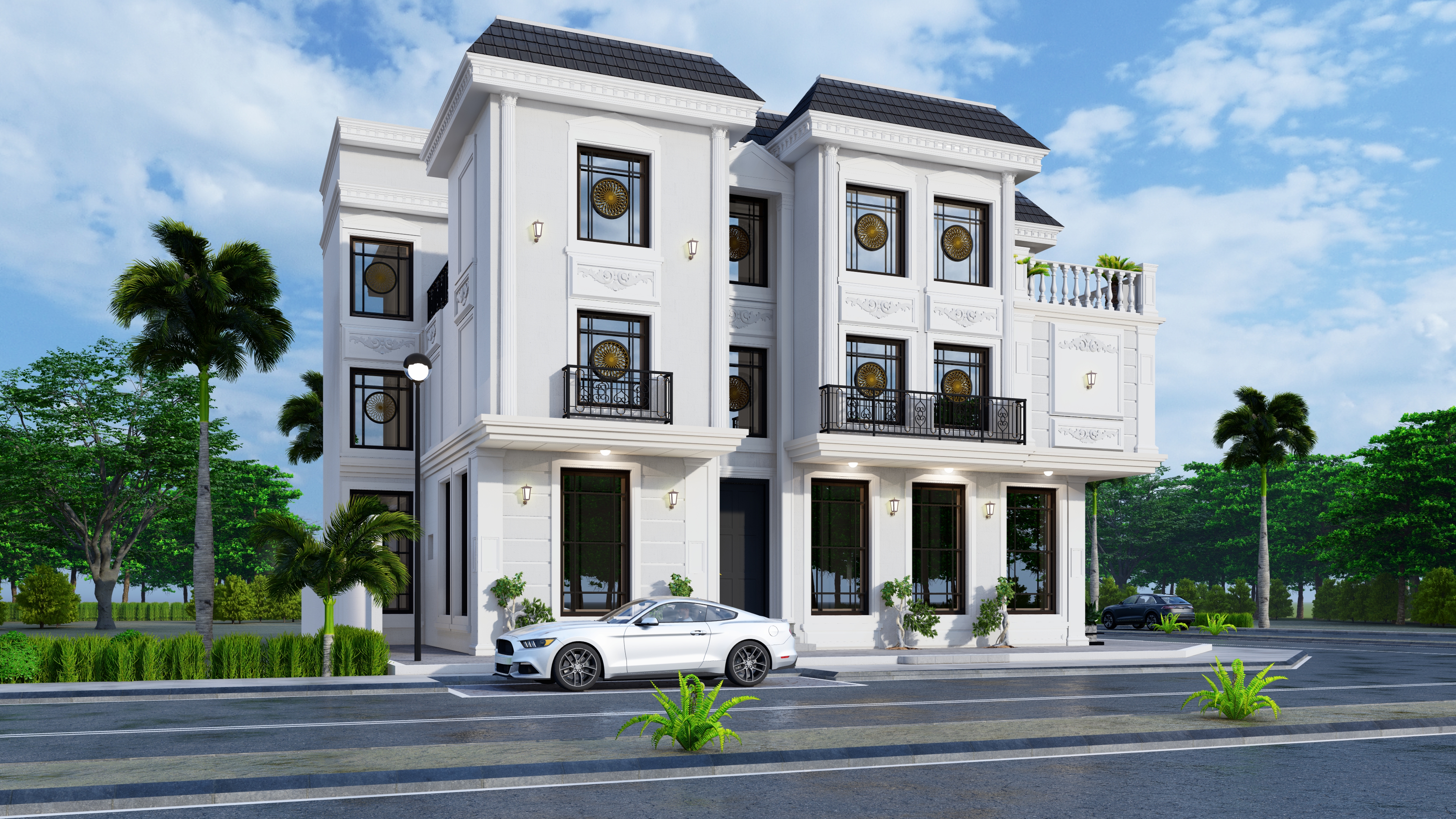 فيلا وشقق سكنية