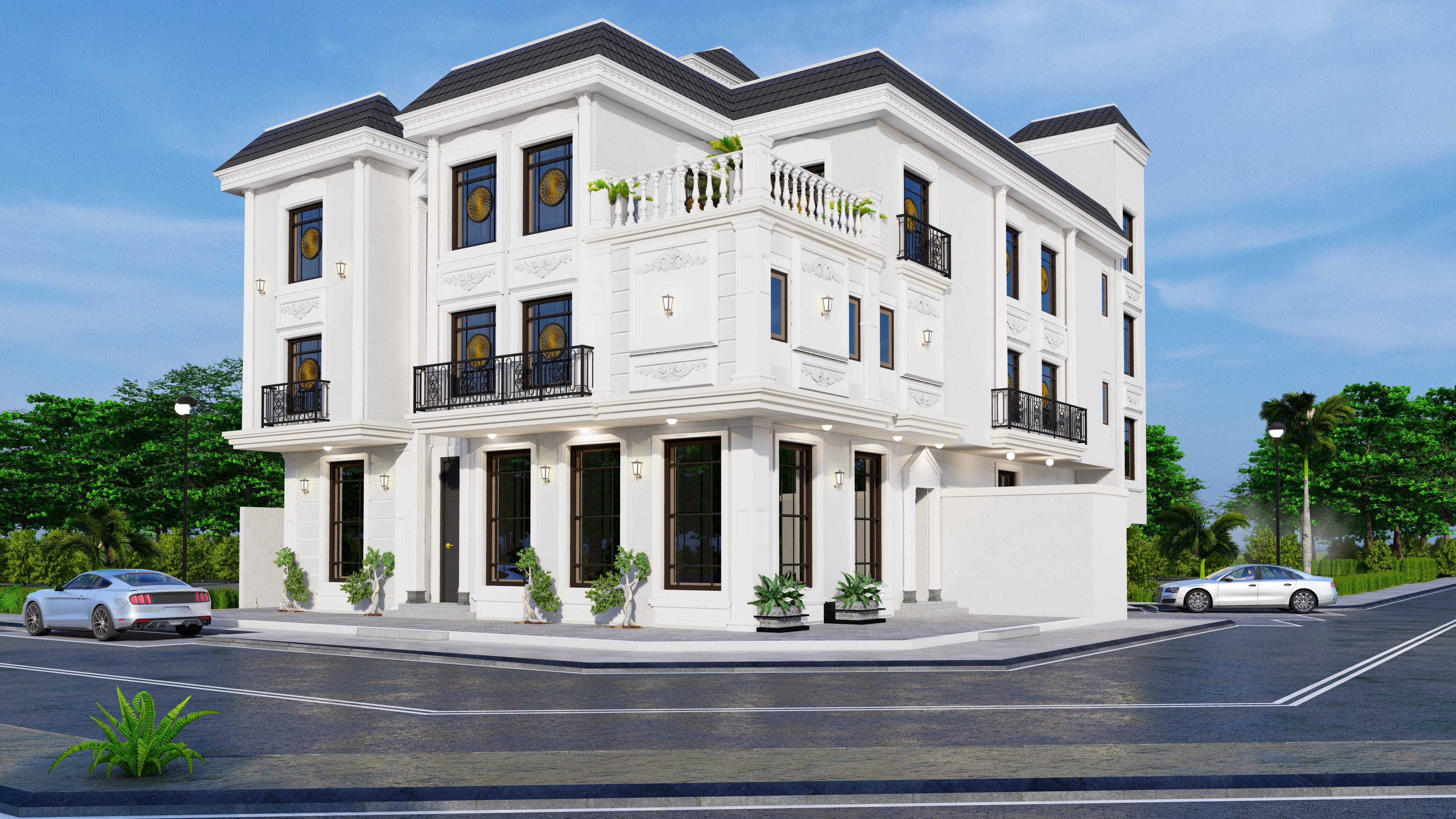 فيلا وشقق سكنية