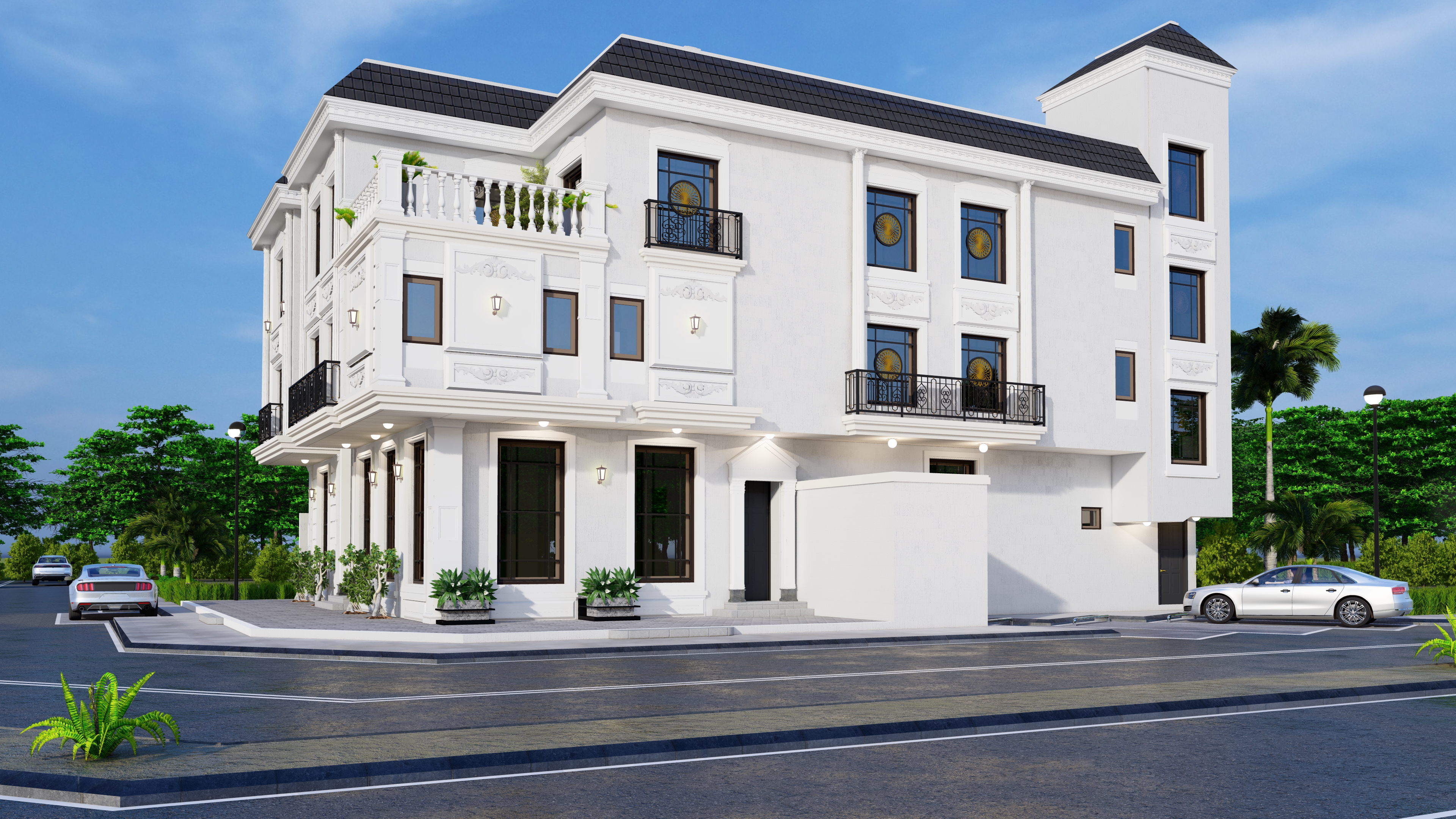 فيلا وشقق سكنية