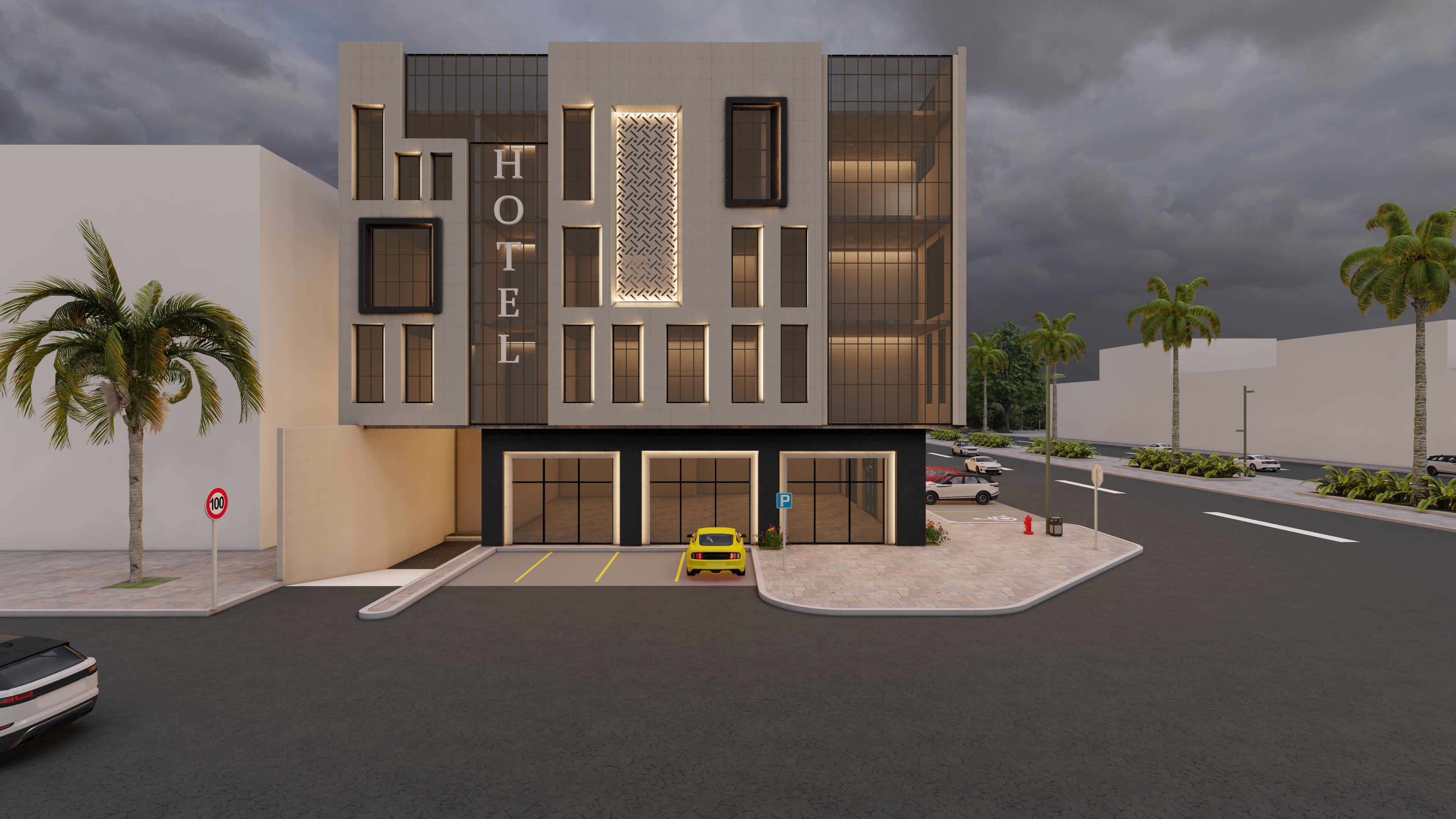 مبنى 4 أدوار | فندقي تجاري