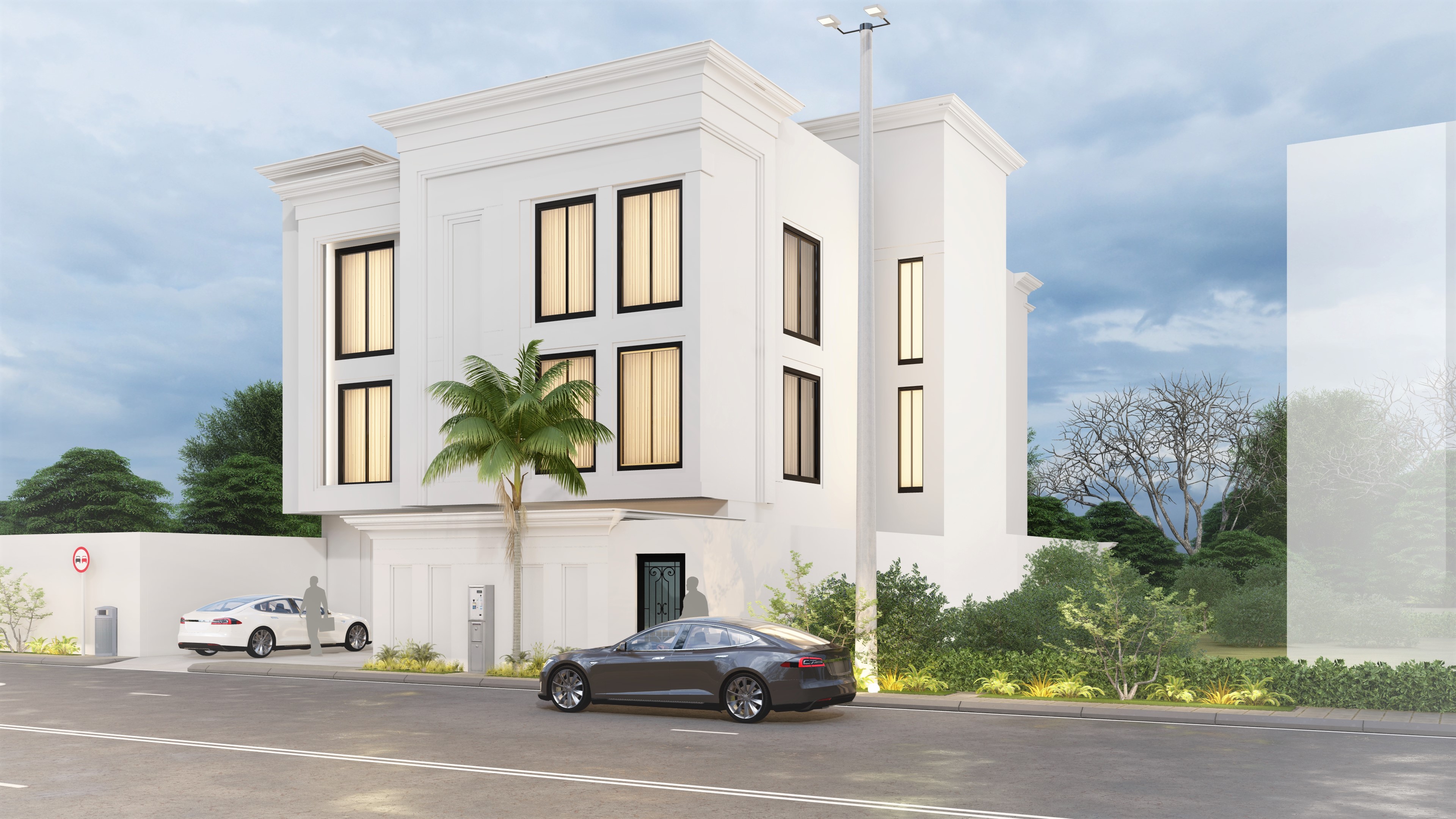 فيلا وشقق سكنية