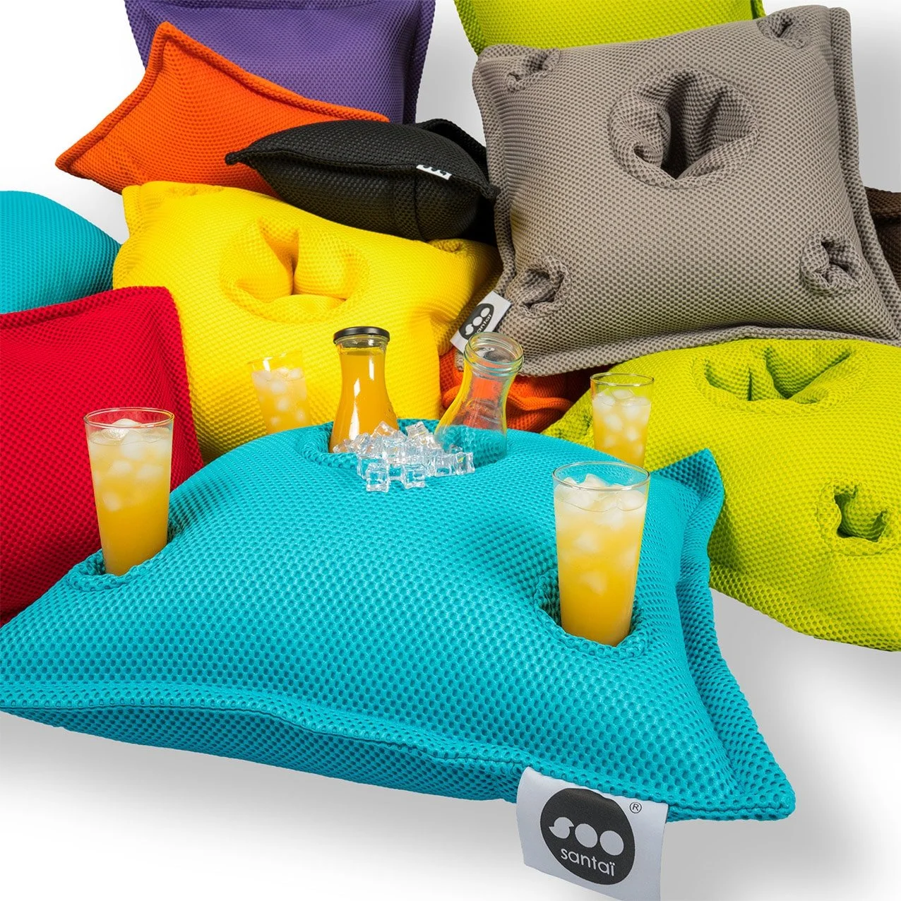 Pool Party Floating Cushion Tray - GREY