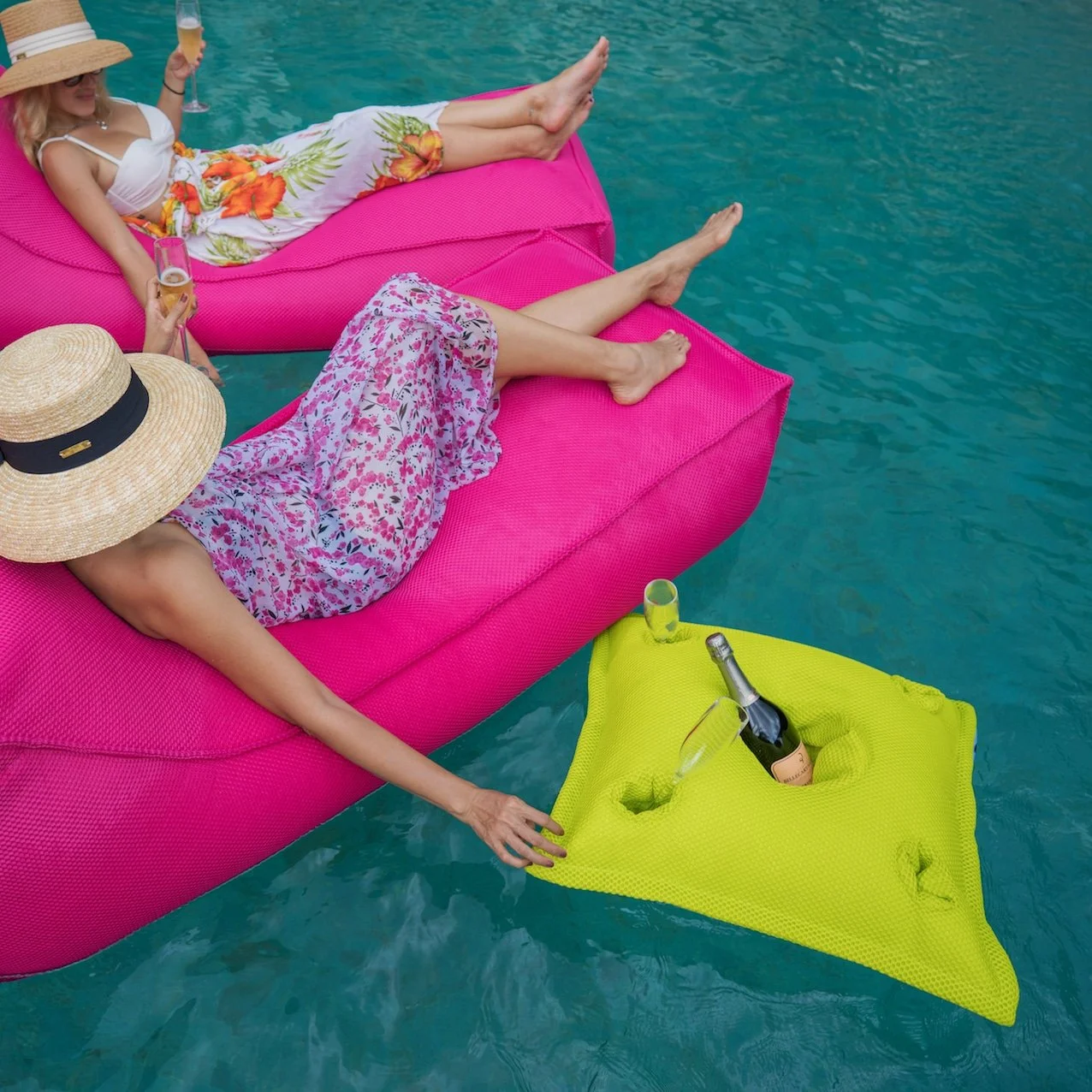 Pool Party Floating Cushion Tray - GREY