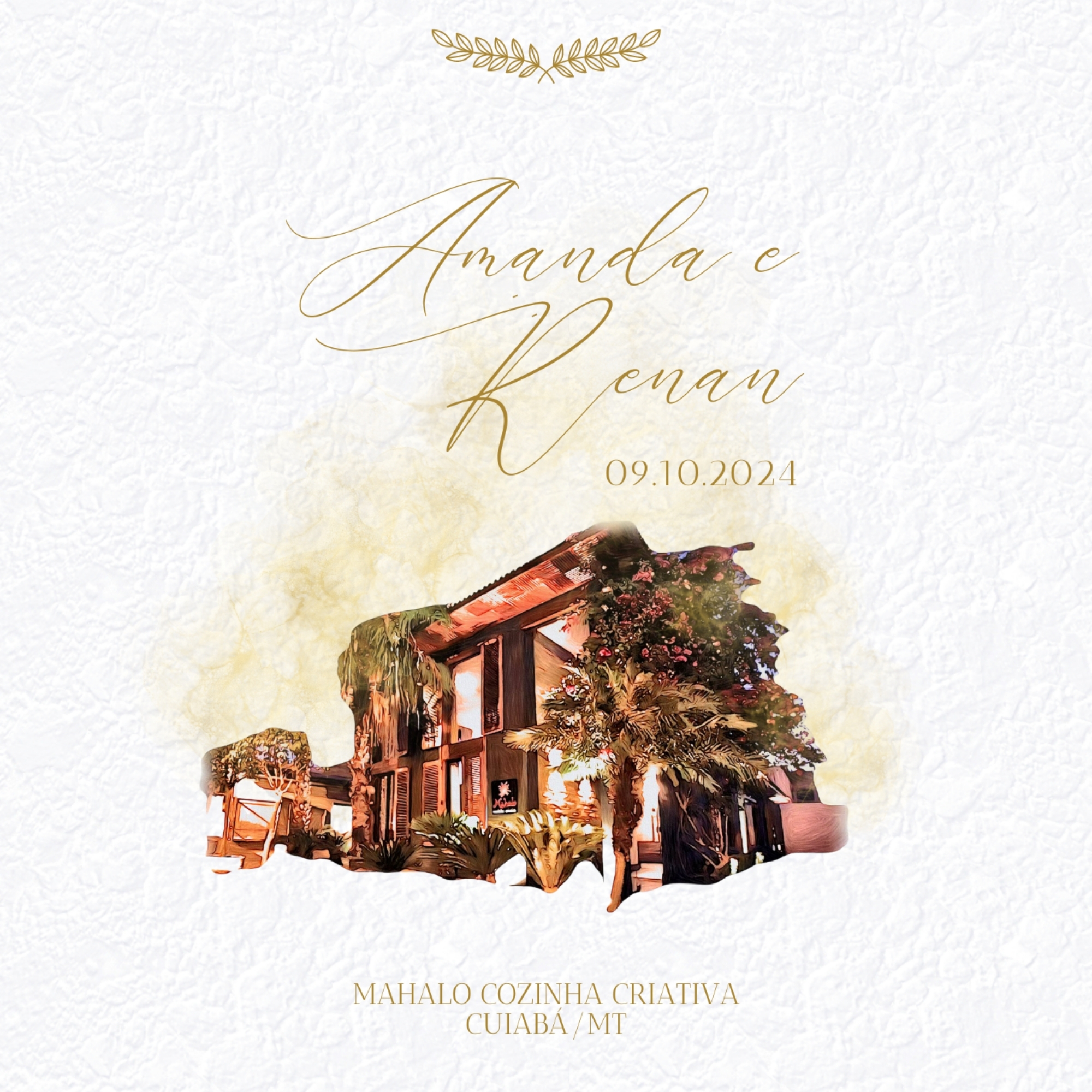 Save The Date com Sketch ou Aquarela Digital