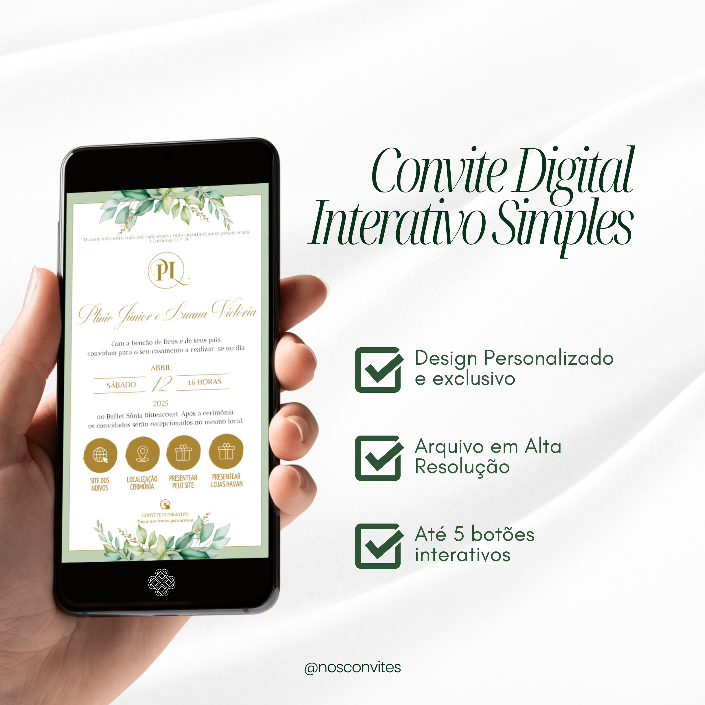 Convite Digital Interativo Simples