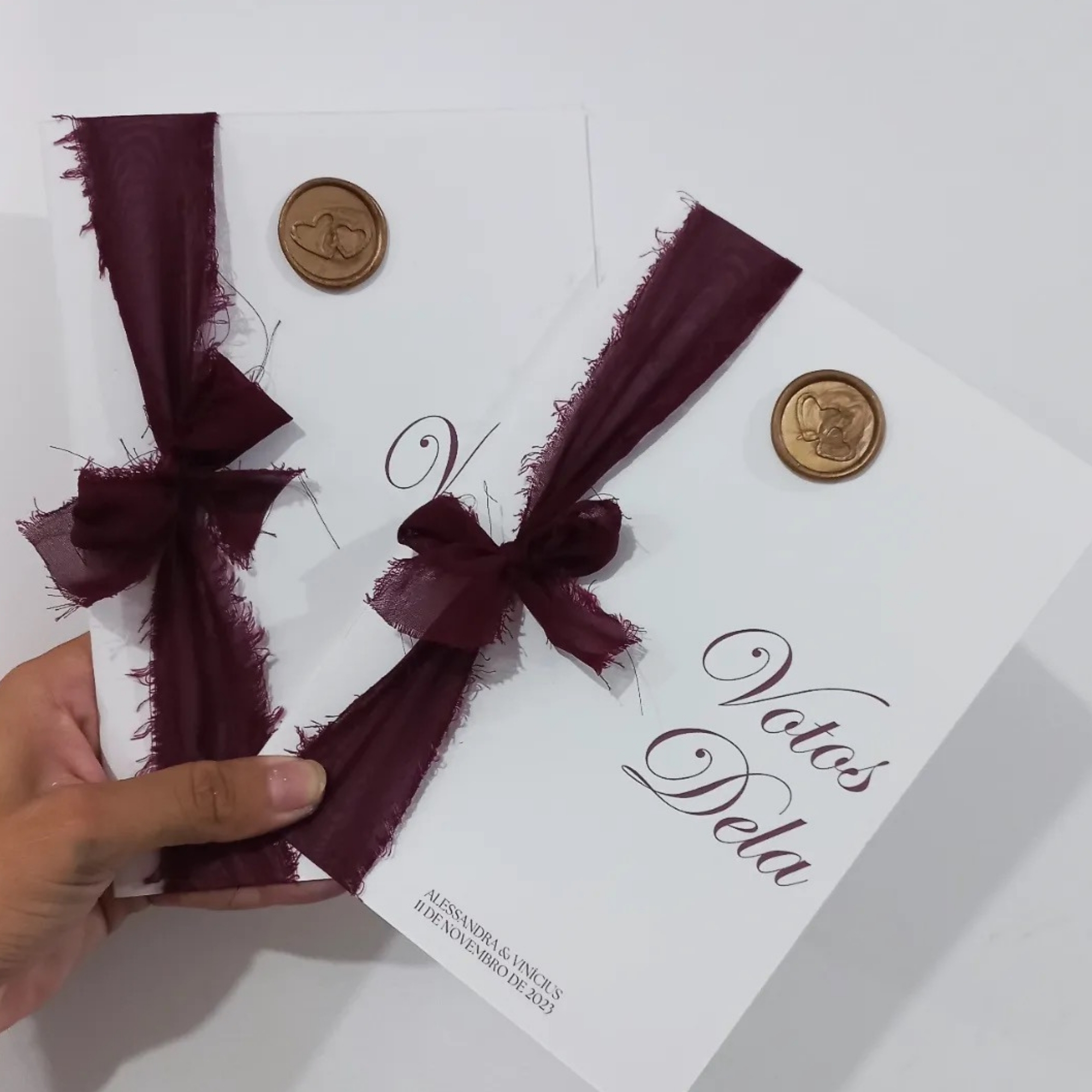 Caderno de Votos  Elegante