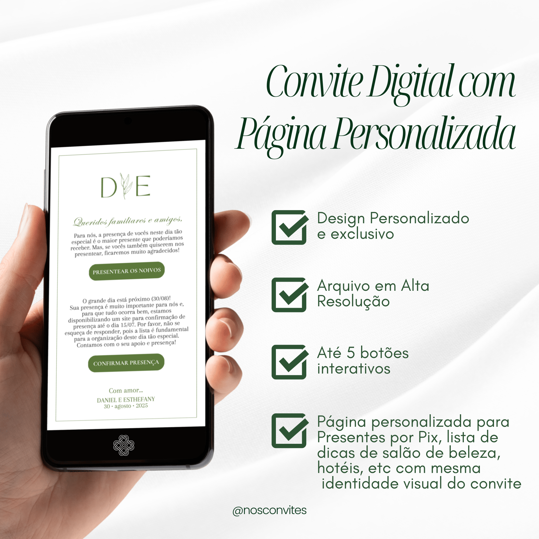 Convite Digital Interativo Com Página Personalizada