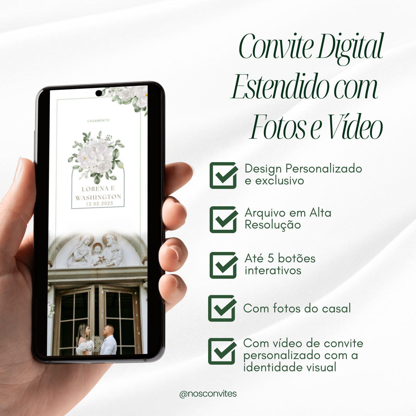 Convite Digital Estendido com Fotos e Vídeo