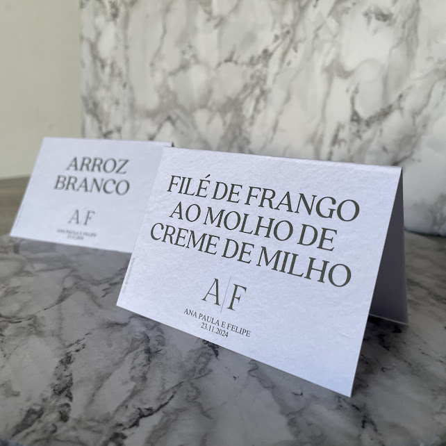 Mini Placa para Buffet