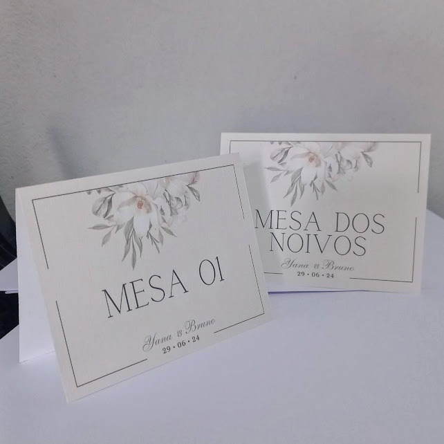 Placa Número de Mesa
