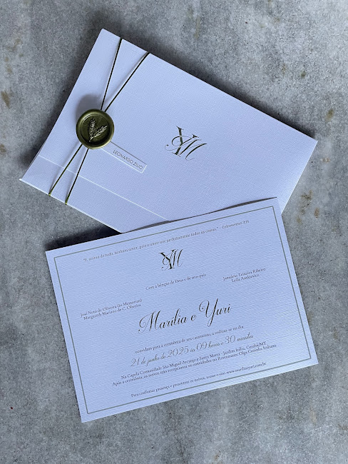 Convite Envelope Aba Reta
