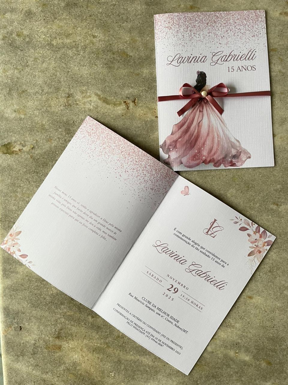 Convite Princesa Debutante