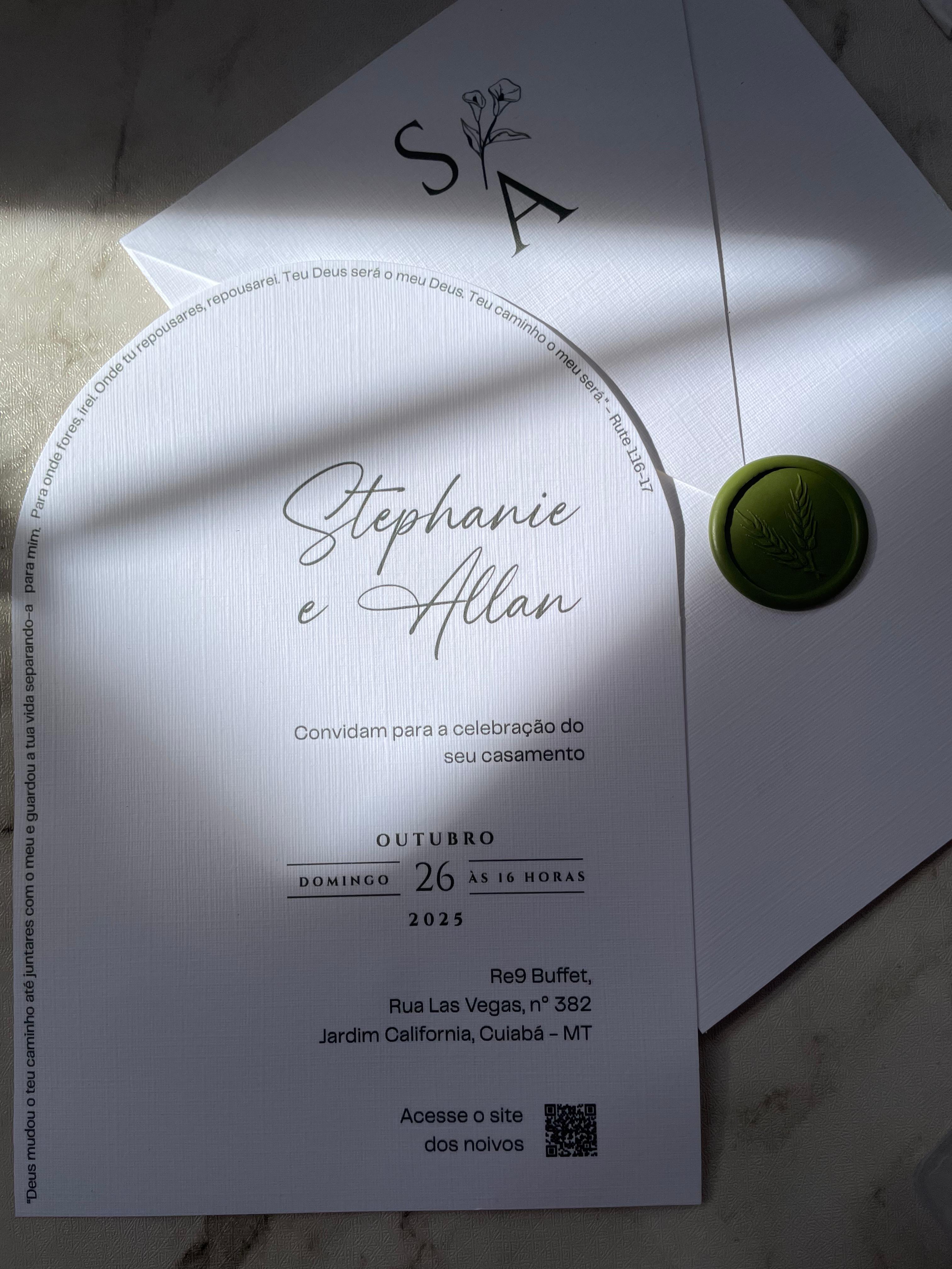 Convite Vertical Oval