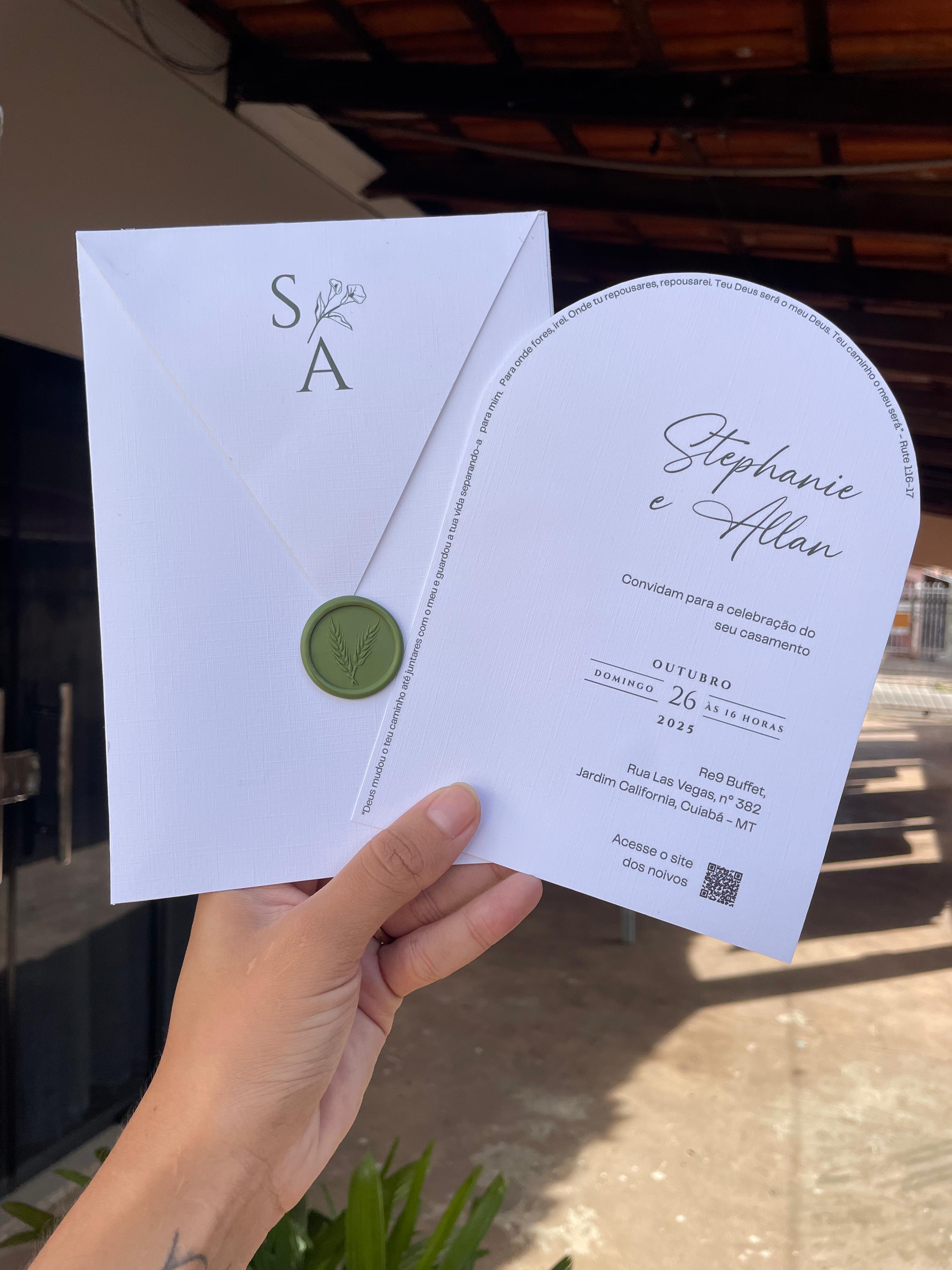 Convite Vertical Oval