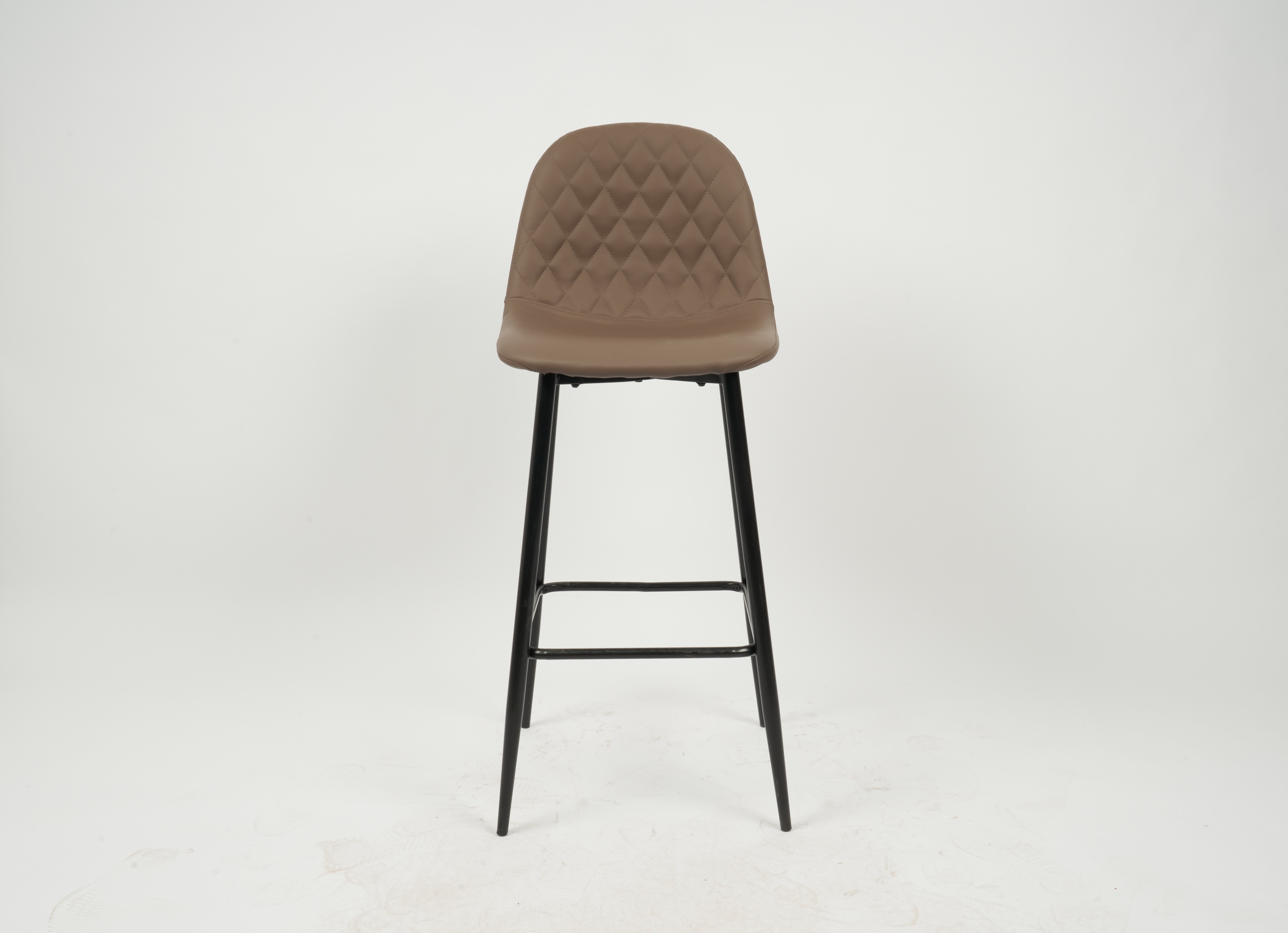 Black Quilted Bar Stool