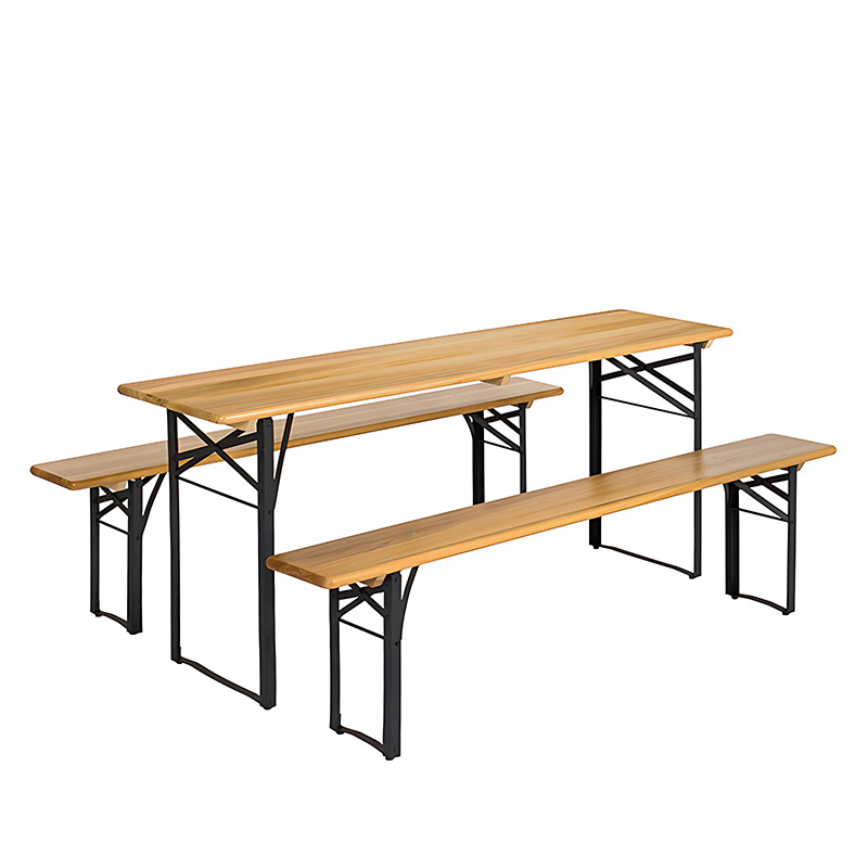 Outdoor Wooden Picnic Table Set
