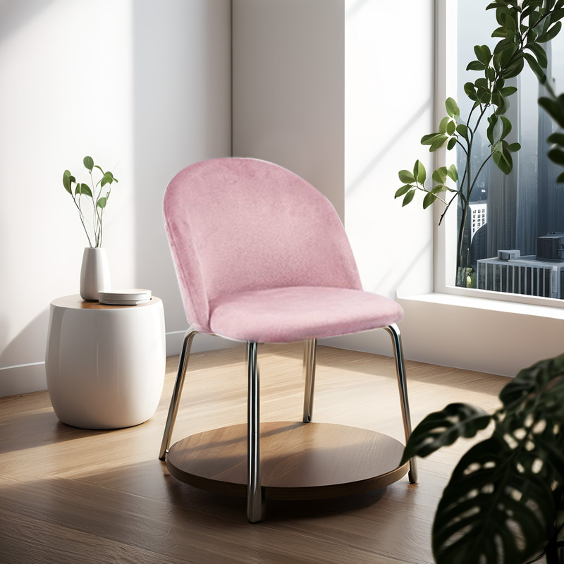Pink Velvet Chair