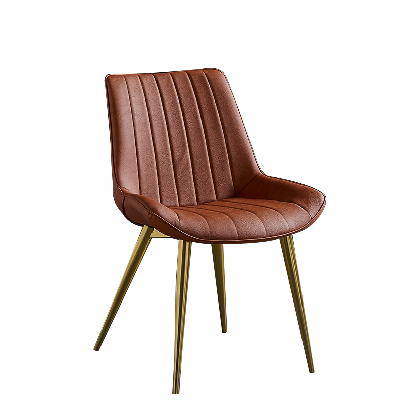 Modern Brown Leather Chair