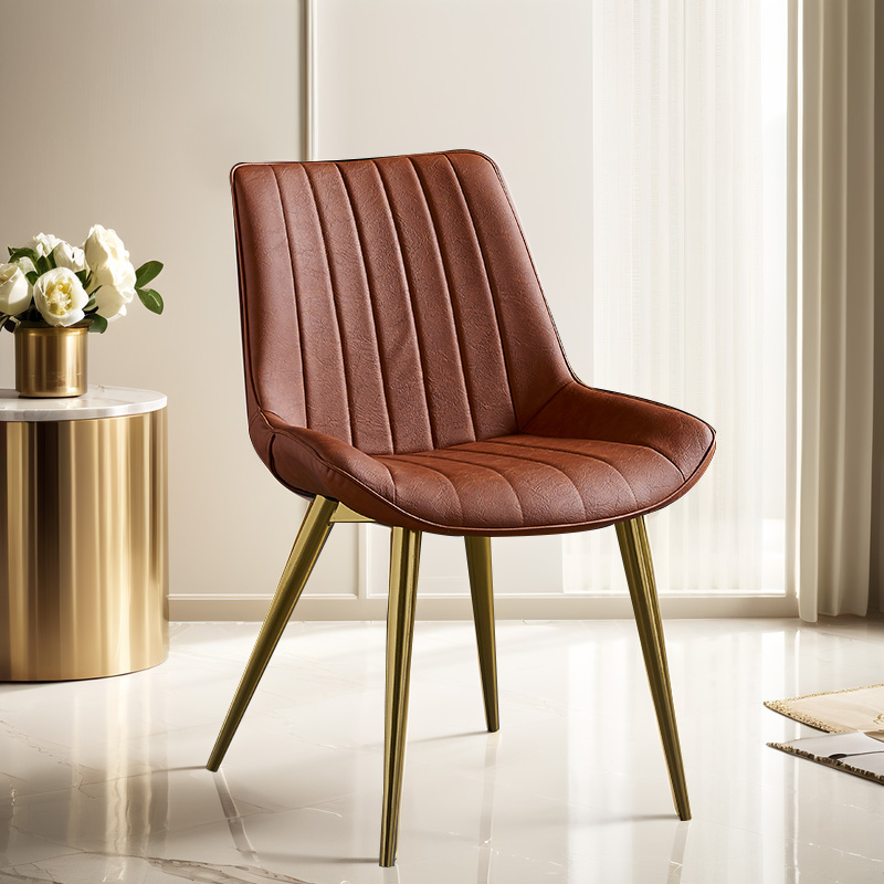 Modern Brown Leather Chair