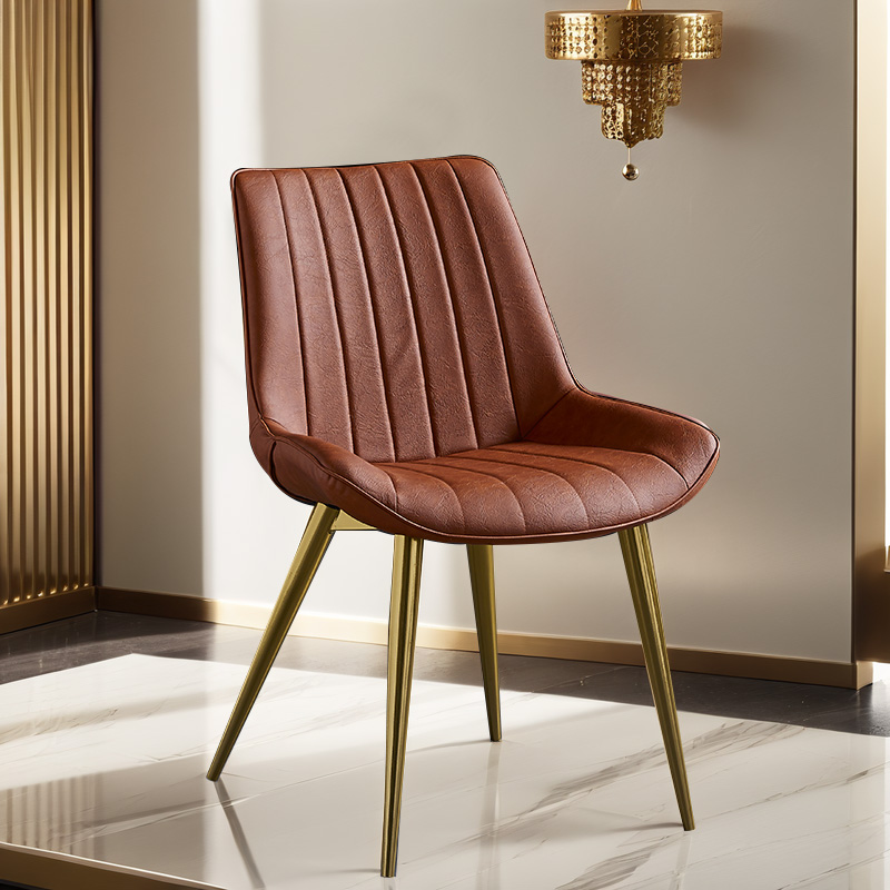 Modern Brown Leather Chair