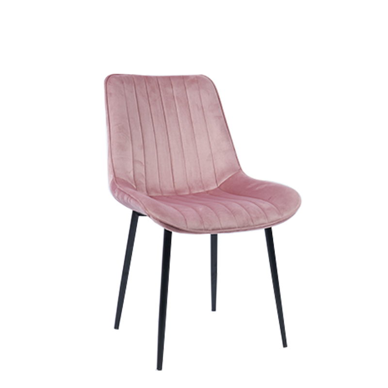 Pink Velvet Accent Chair