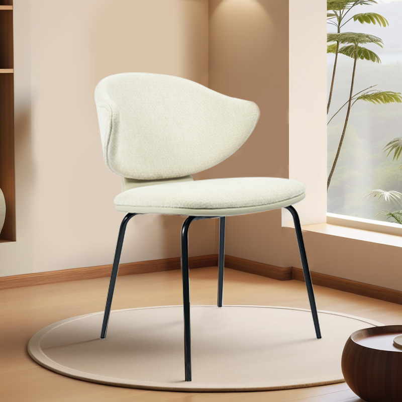 Modern White Accent Chair