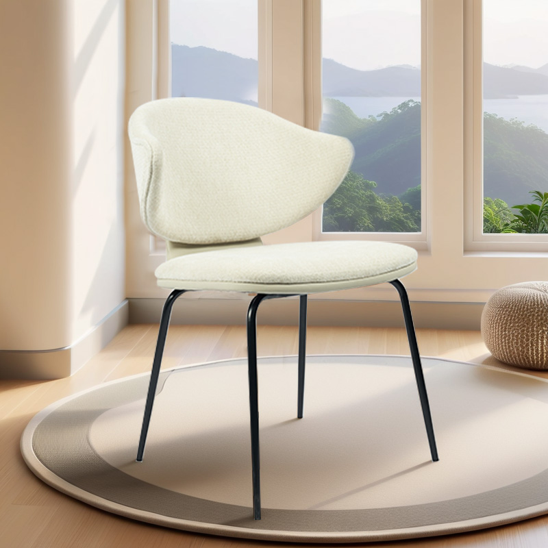 Modern White Accent Chair