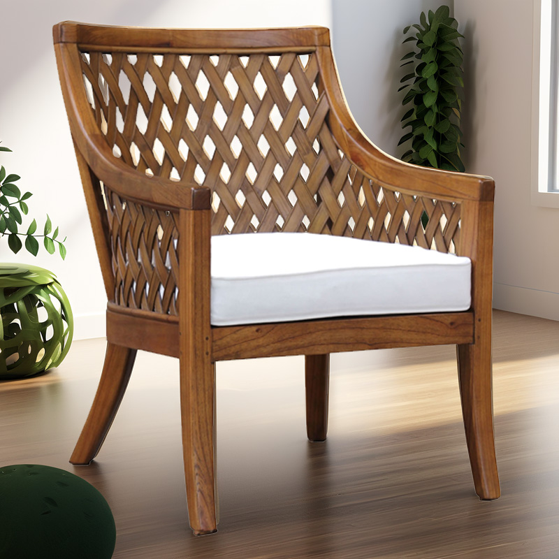 Wooden Accent Chair