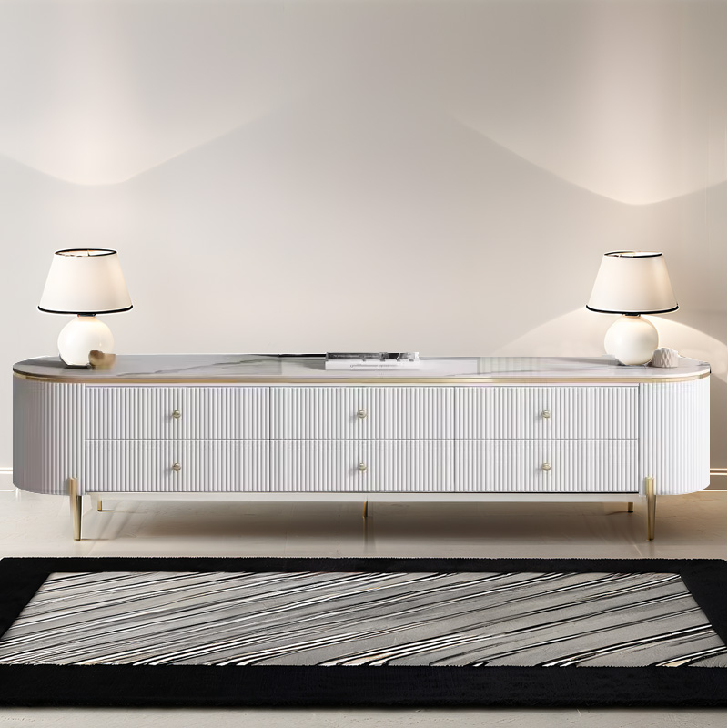 Modern White Credenza