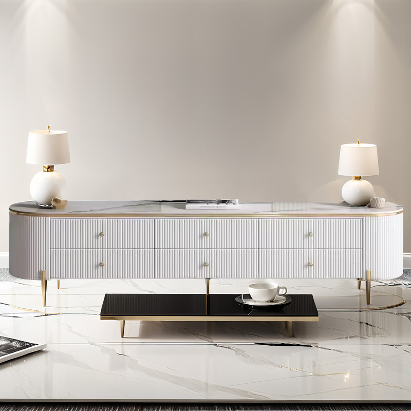 Modern White Credenza