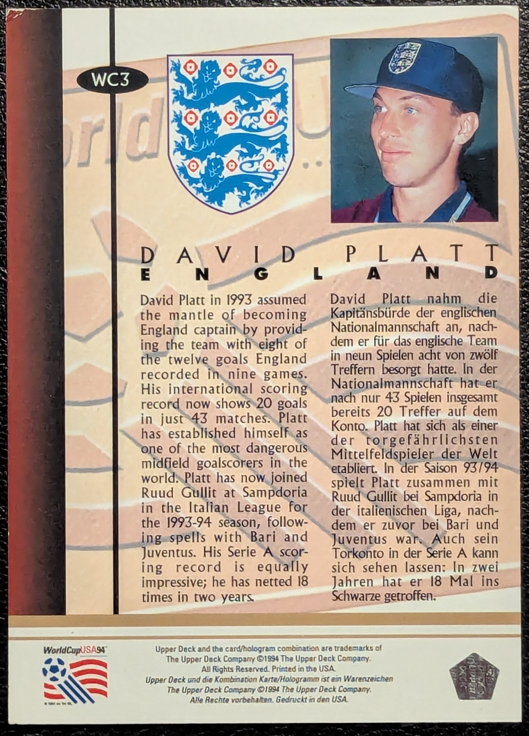 David Platt (1993/94)