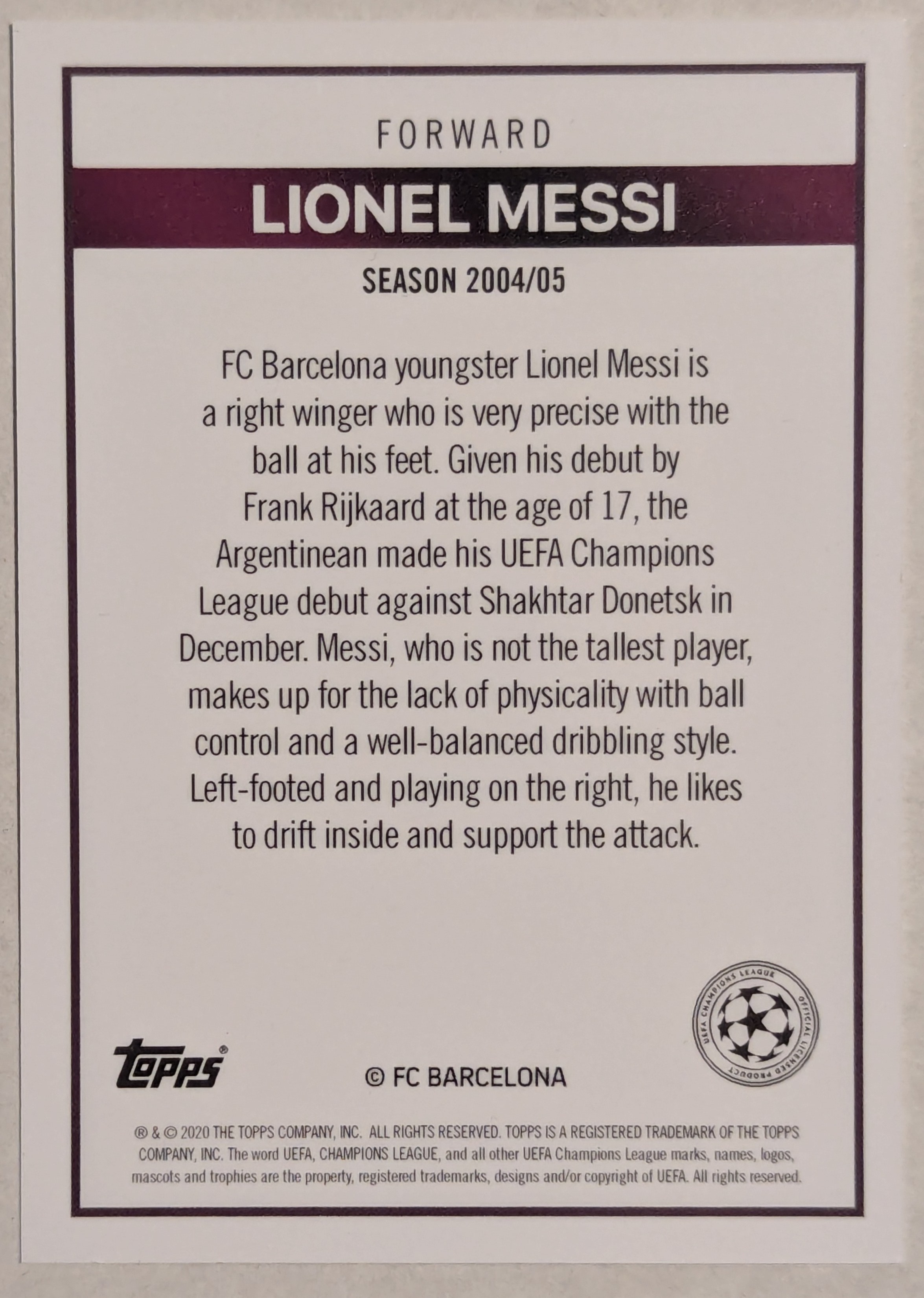 Lionel Messi (2021/22)