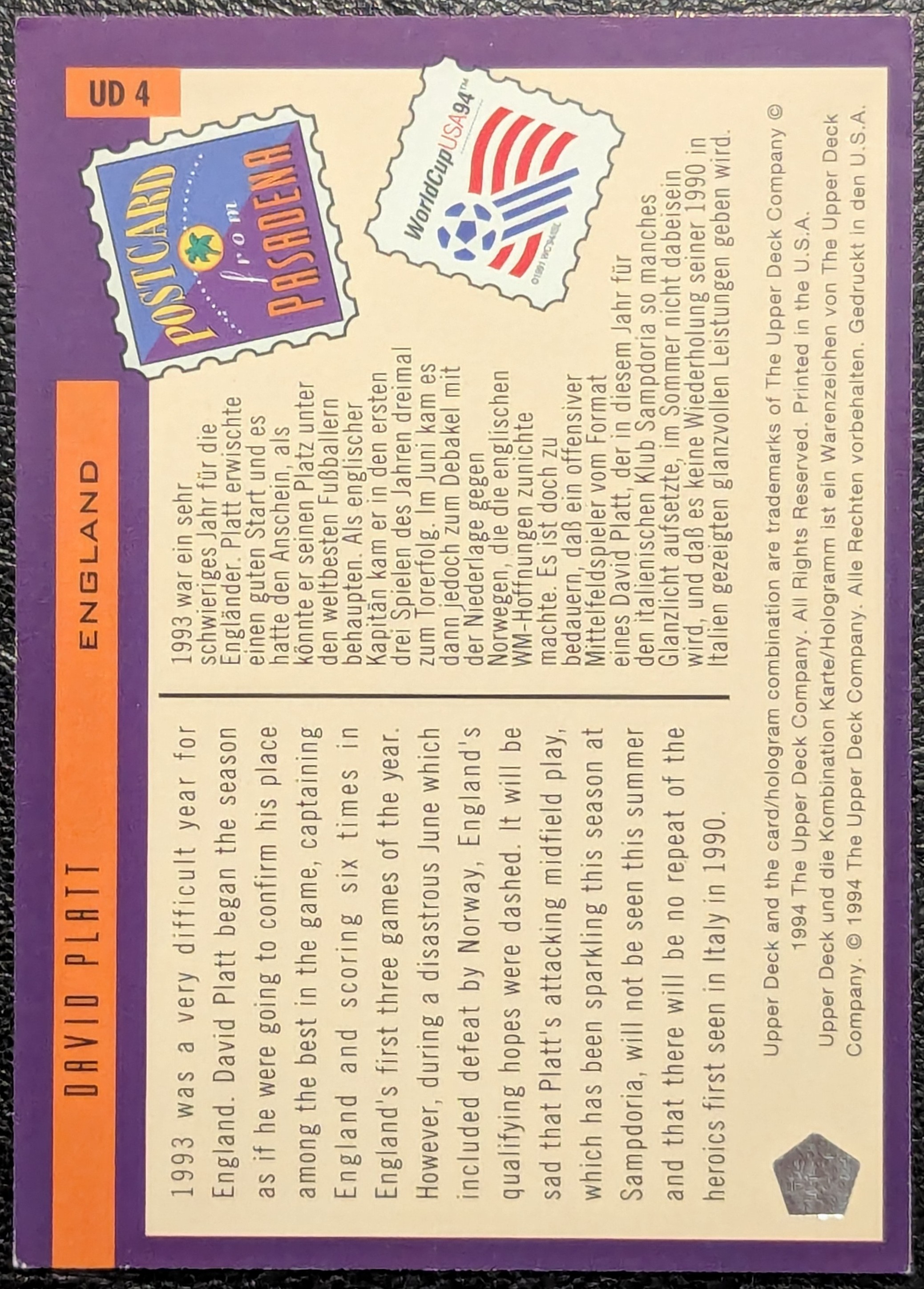 David Platt (1993/94)