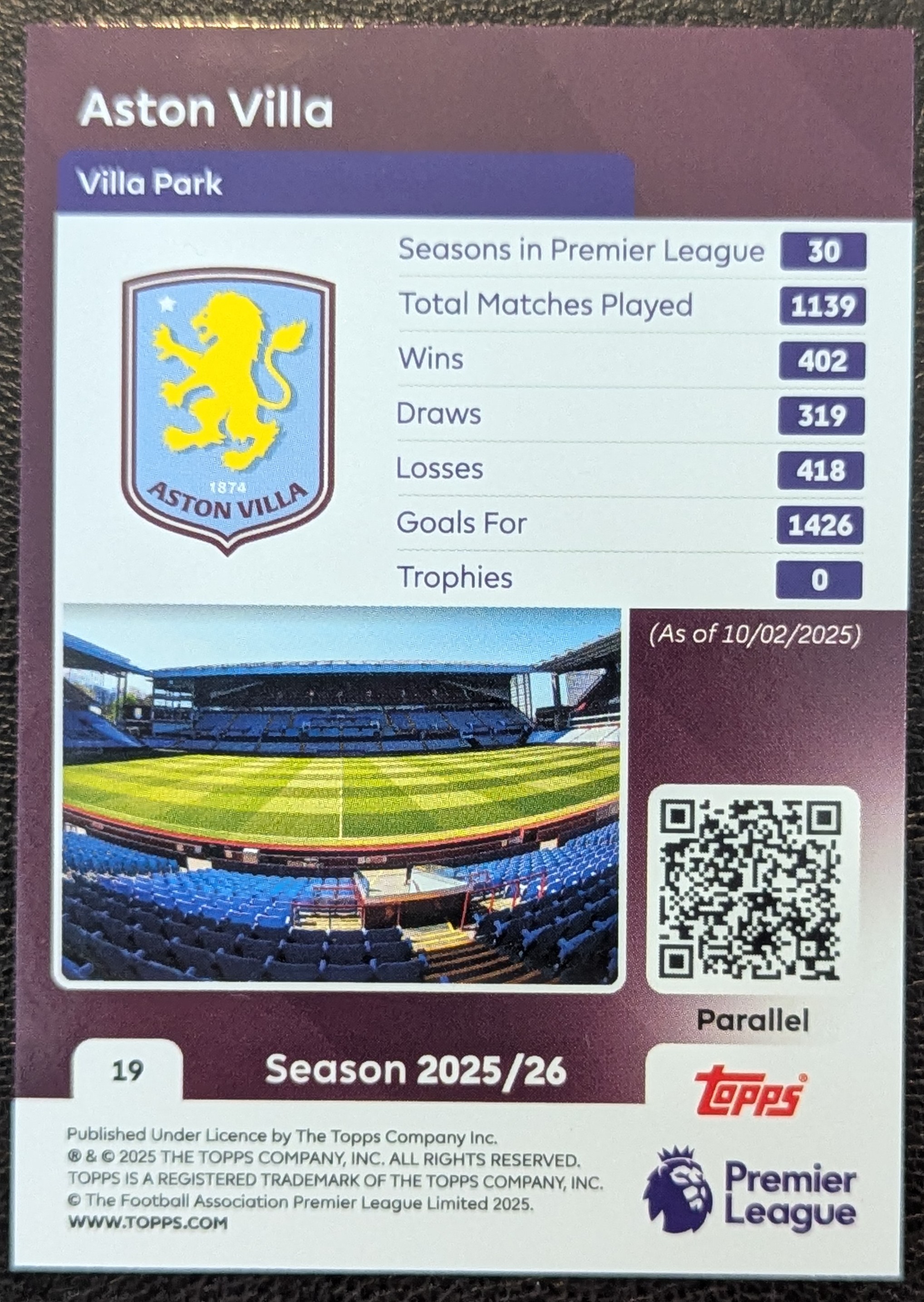 Aston Villa Badge (2025/26)