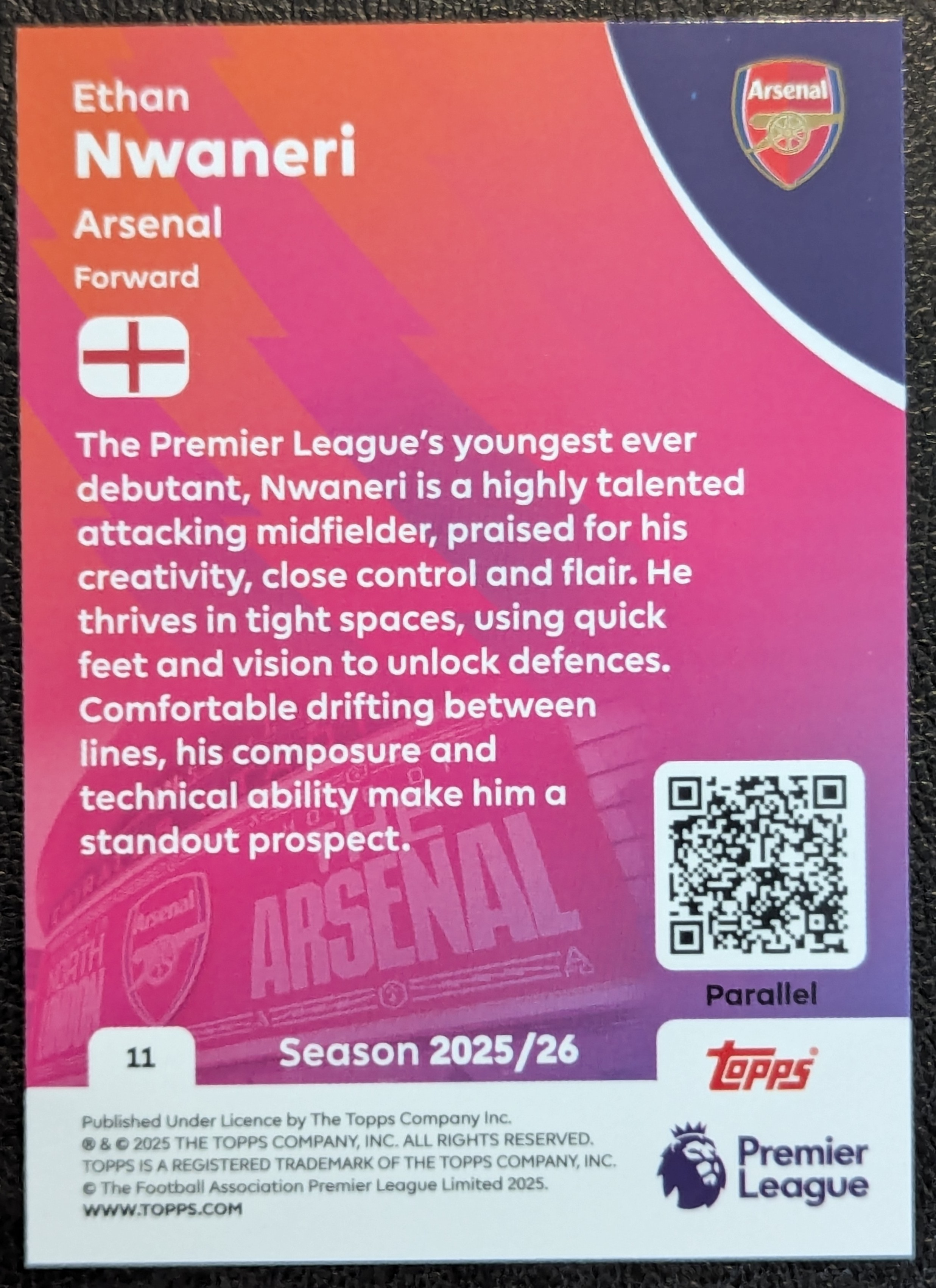 Ethan Nwaneri (2025/26)