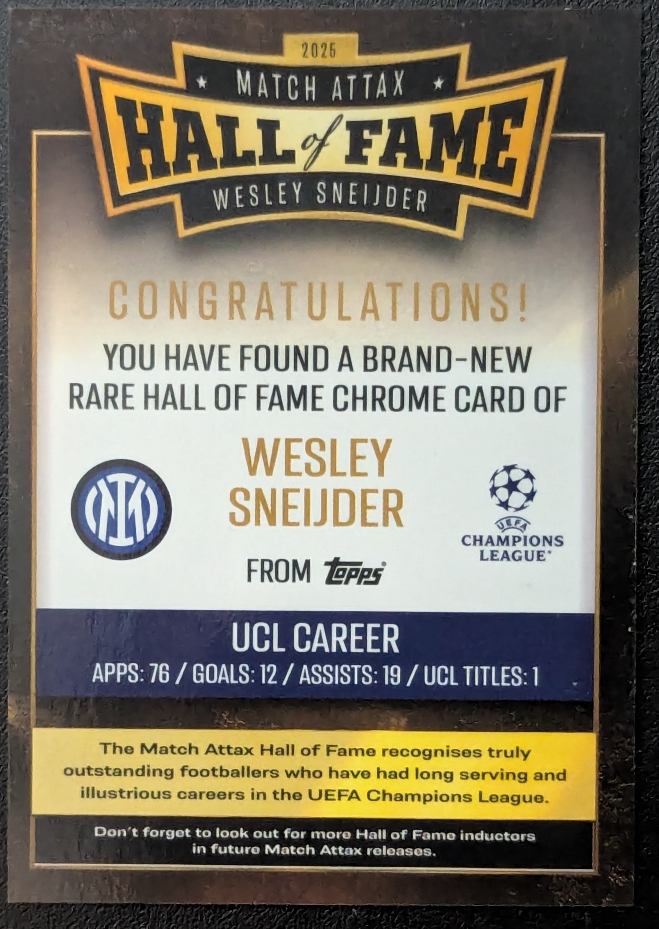 Wesley Sneijder (2025/26)