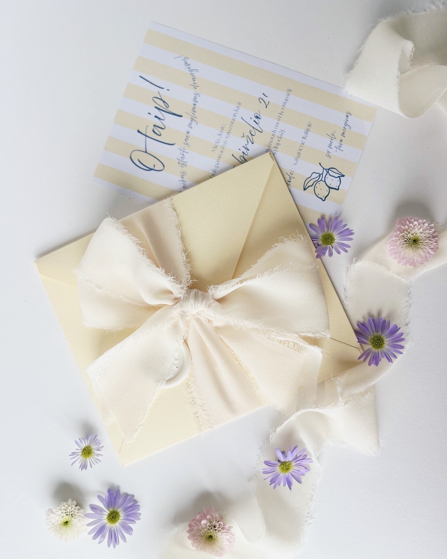 Kvietimas Lemon Stripes